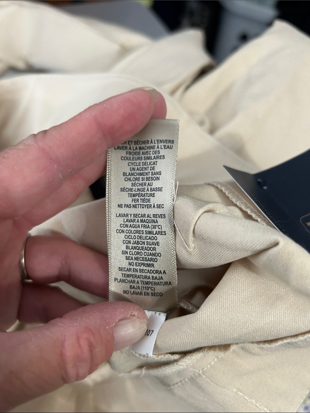 Rafaella Light Beige Straight Leg Dress Pants - Picture 7 of 7